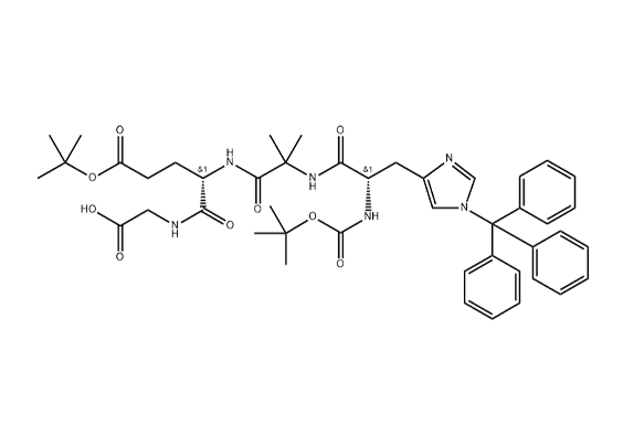 叔丁氧羰基-组氨酸(三苯甲基)-&Alpha;-氨基异丁酸-谷氨酸(叔丁酯)-甘氨酸（司美格鲁肽四肽）