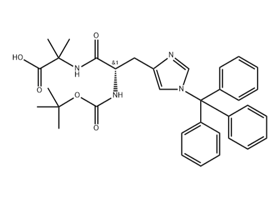 N-BOC-N'-三苯甲基-L-组氨酰-2-甲基丙氨酸(司美格鲁肽二肽修饰剂)
